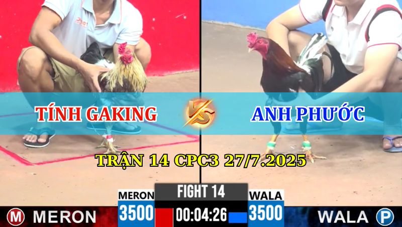 TRẬN 14 CPC3 27/7/2025 TÍNH GAKING VS ANH PHƯỚC 1 Trận 14 CPC3 27/7/2025