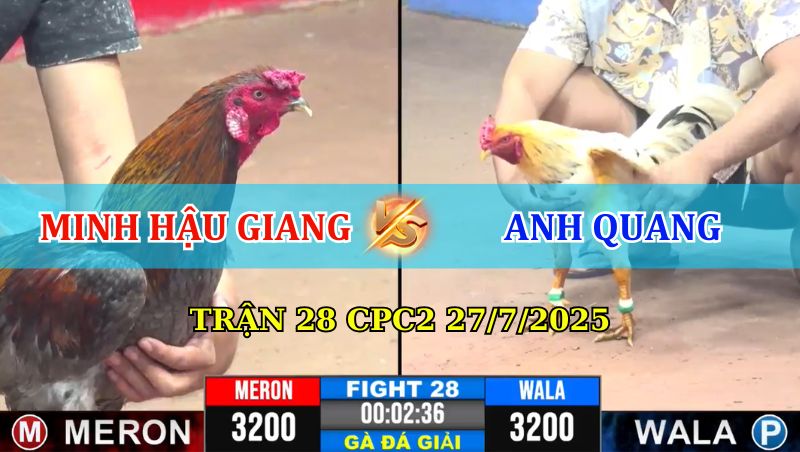 TRẬN 28 CPC3 27/7/2025 MINH HẬU GIANG VS ANH QUANG 1 Trận 28 CPC3 27/7/2025