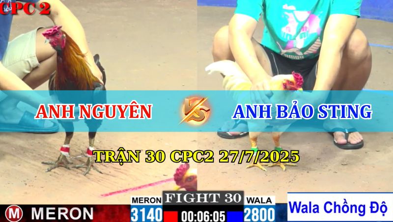 TRẬN 30 CPC2 27/7/2025 ANH NGUYÊN VS BẢO STING 1 Trận 30 CPC2 27/7/2025