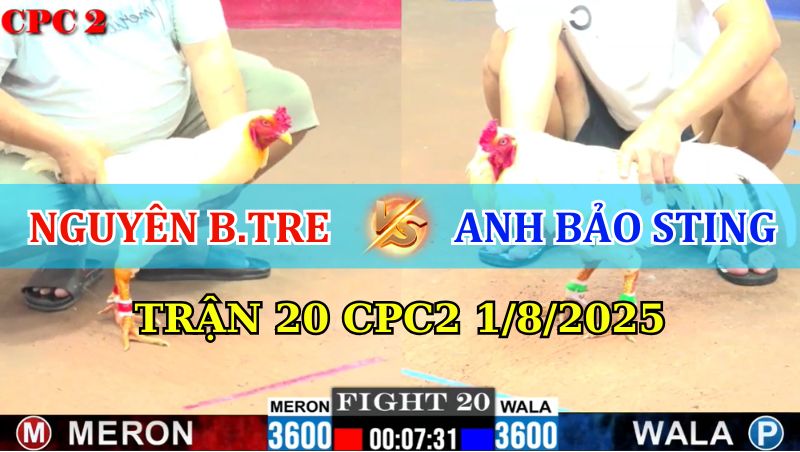 TRẬN 20 CPC2 1/8/2025 ANH NGUYÊN ÁP ĐẢO BẢO STING 1 Trận 20 CPC2 1/8/2025